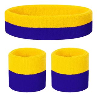 Svedarmbånd & Pandebånd Blå/Gul