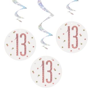 Swirls 13 Hvid/Rosaguld