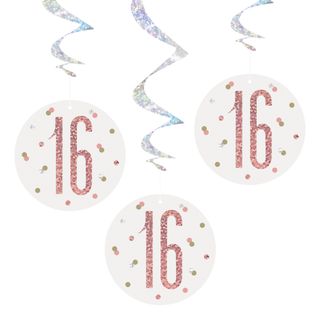 Swirls 16 Hvid/Rosaguld