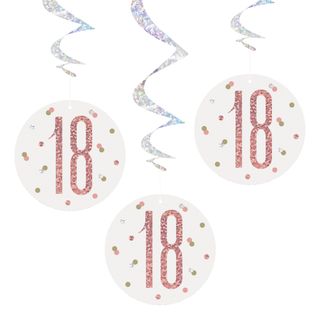 Swirls 18 Hvid/Rosaguld