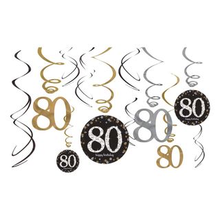 Swirls 80 Sølv/Guld Glitter