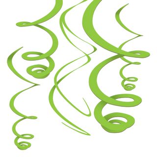 Swirls Lysegrøn Hængende Dekoration