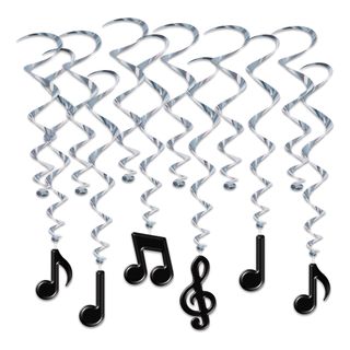 Swirls Musiknoder Hængende Dekoration