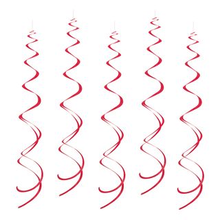 Swirls Rød Hængende Dekoration