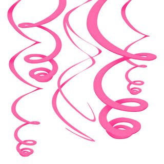 Swirls Lyserød Hængende Dekoration