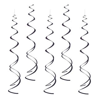 Swirls Sorte Hængende Dekoration