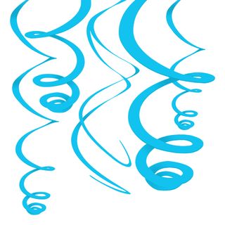 Swirls Turkis Hængende Dekoration