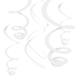 Swirls Hvid Hængende Dekoration