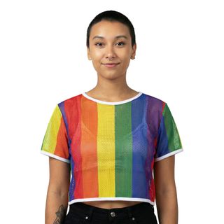 Mesh T-shirt Flerfarvet Dame