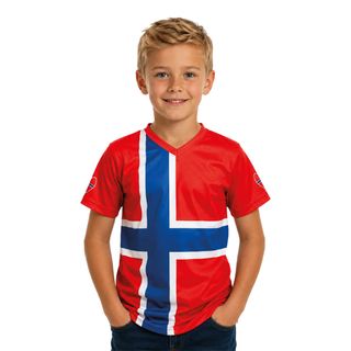 T-paita Norja Kannattajapaita Lapsille