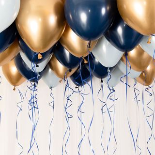 Loftsballoner Blå/Guld