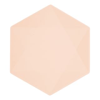 Tallerkener Sekskantede Vert Decor Abrikos