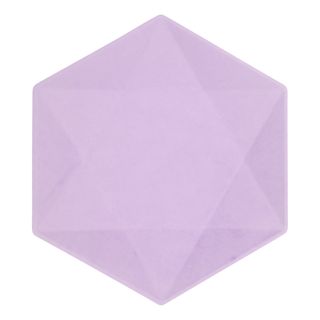 Tallerkener Sekskantede Vert Decor Lilla