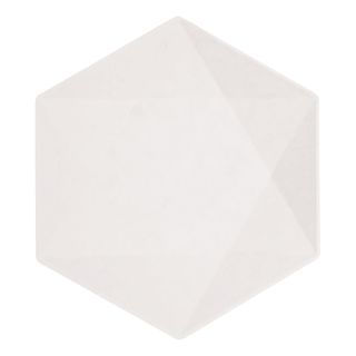 Tallerkener Hexagonale Vert Decor Hvid
