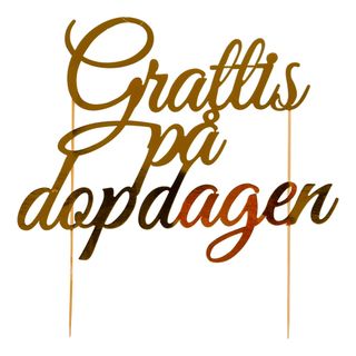 Kakkukoriste Grattis på Dopdagen