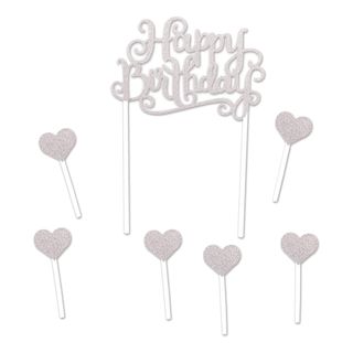 Kagedekoration Happy Birthday
