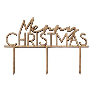 Kagedekoration Merry Christmas