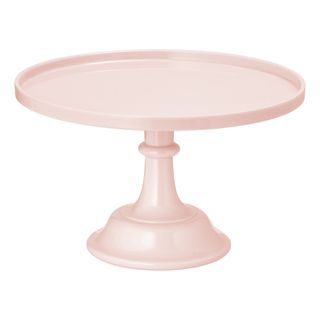 Tårtfat på Fot Ljusrosa