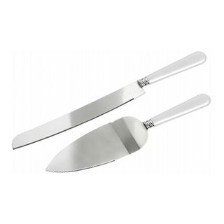 Kagekniv og Spade Hvid