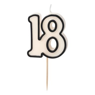 Kagelys 18 Sort/Hvid