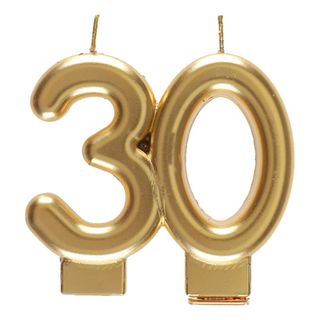 Kagelys 30 Mat Guld