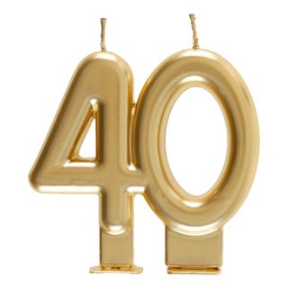 Kagelys 40 Mat Guld