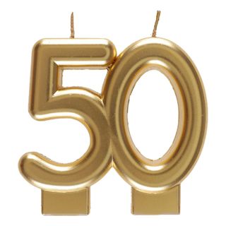Kagelys 50 Mat Guld