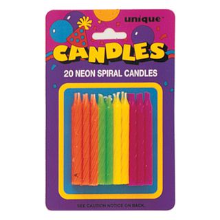 Kagelys Neonfarvede