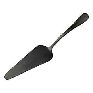 Tærtespade i rustfrit stål, sort