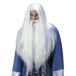 Troldmandsparyk med Skæg