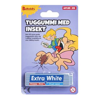 Tyggegummi med Insekt Skæmtartikel