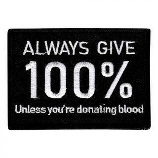 Stofmærke Always Give 100%