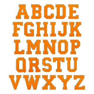 Stofmærke Bogstav Orange