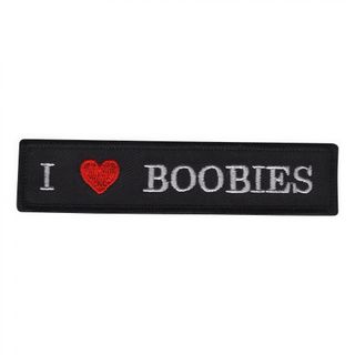Stofmærke I Love Boobies