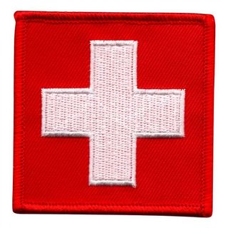 Stofmærke Sundhedspleje Hvidt Kors First Aid