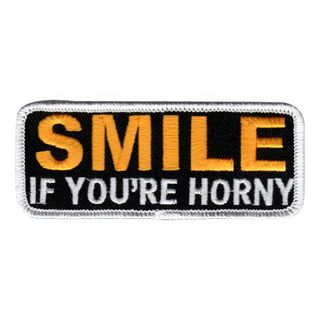Stofmærke Smile If You're Horny