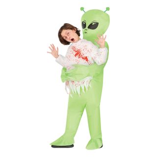 Oppblåsbar Bærende Alien Zombie Barn Kostyme