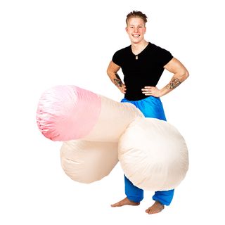Oppustelig Kæmpetissemand Kostume