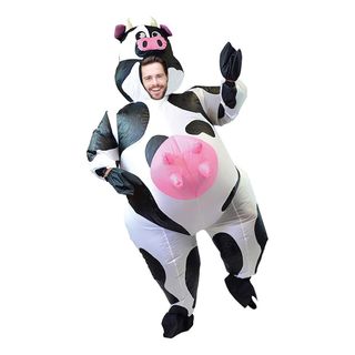 Oppustelig Ko med Yver Kostume