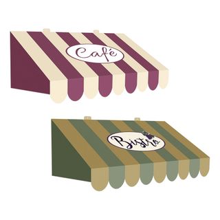 Vægdekoration Markise Café/Bistro
