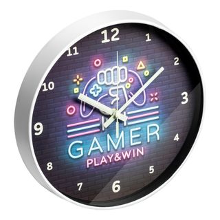 Vægur Gamer Glow in the Dark