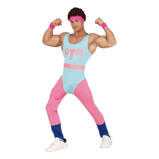 Veludrustet 80'er Aerobics Fyr Kostume