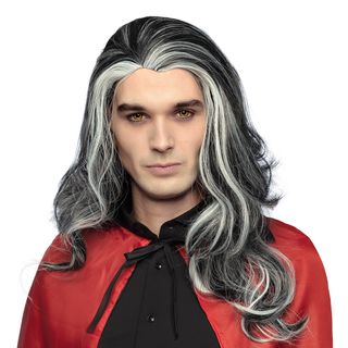 Vampyr Sort/Hvid Paryk