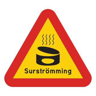 Varoituskyltti Surströmming