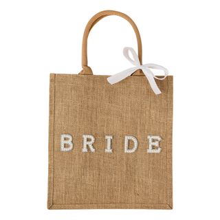 Jutetaske Bride med Sløjfe