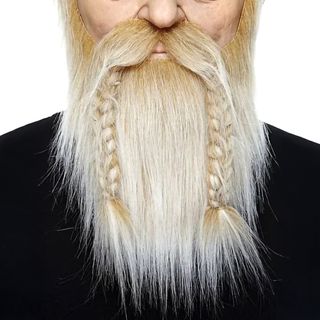 Viking Moustache med Skæg Beige