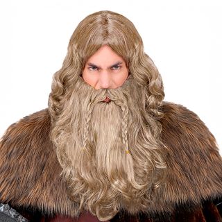 Vikingeparyk med Skæg