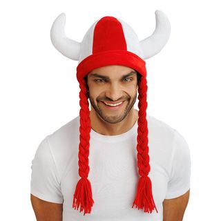 Vikingehjelm Danmark med Fletninger