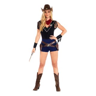Vilde Vesten Sheriff Deluxe Kostume