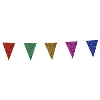 Vimpelguirlande Glitter Multifarvet